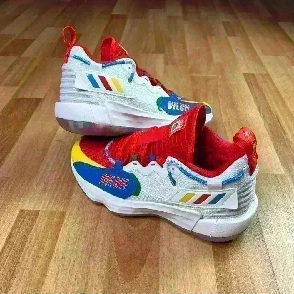 💰HUGE CLEARANCE SALE 💰 Adidas Dame 7  EXTPLY J LEGO Unisex Kids Basketball - Picture 12 of 13